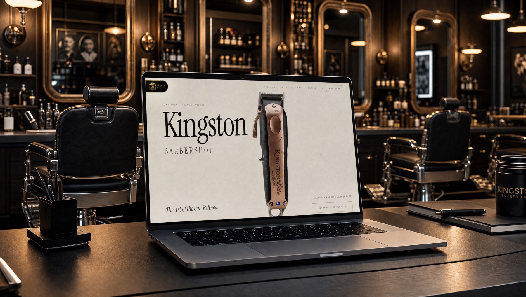 Kingston Barbershop website